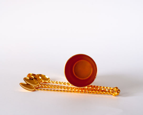 § Gold Cocktail Spoons- Set of 6