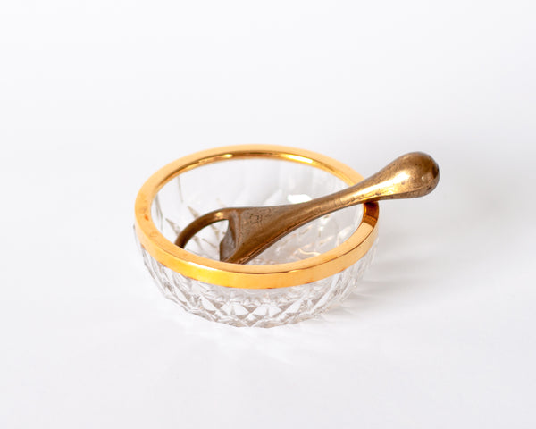 § Crystal and Gold Candy Dish