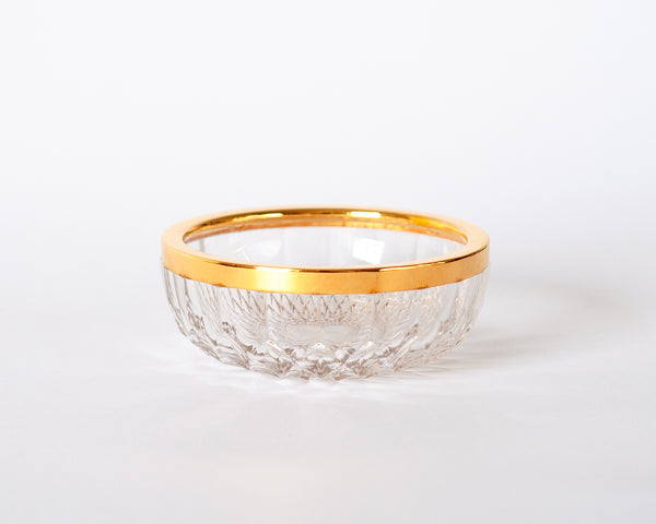 § Crystal and Gold Candy Dish