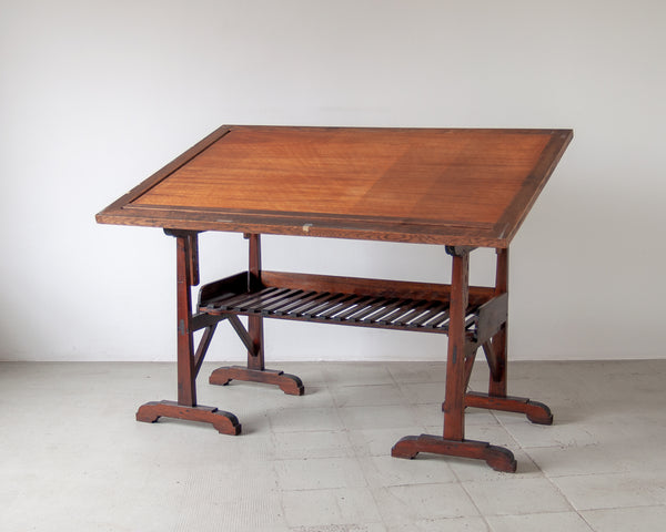 § Antique Drawing Table and stool