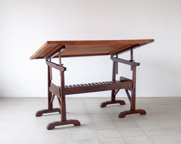 § Antique Drawing Table and stool
