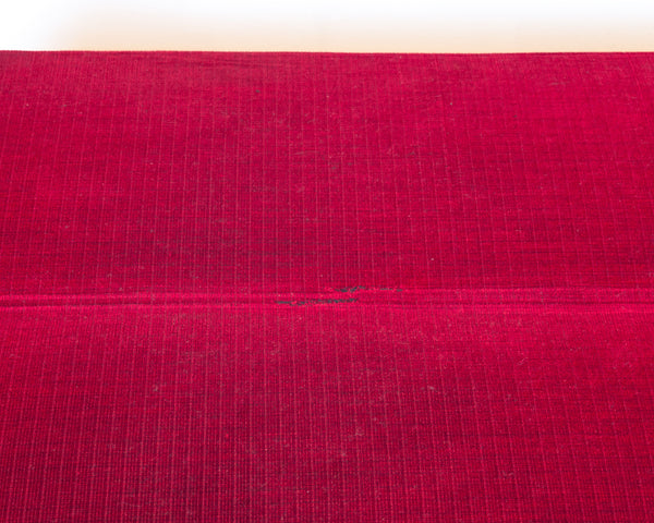 § Retro 70's Red and Black Convertible Sofa