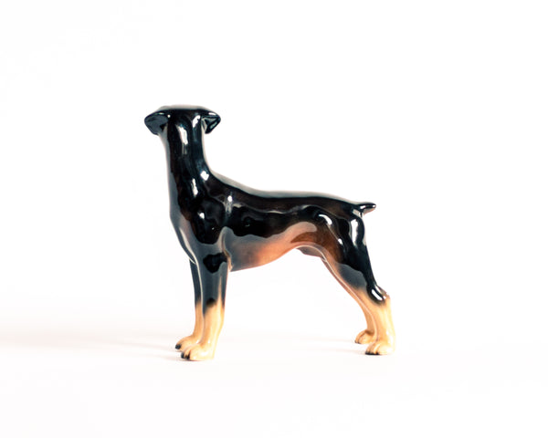 § Vintage Ceramic Doberman Dog Figurine