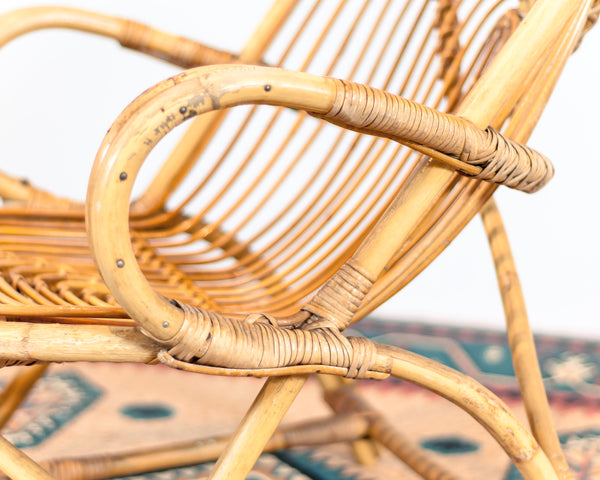 § Vintage 1960's Rattan Chair