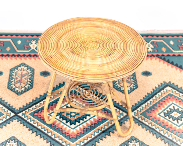 § Vintage Rattan Chairs and Table Set