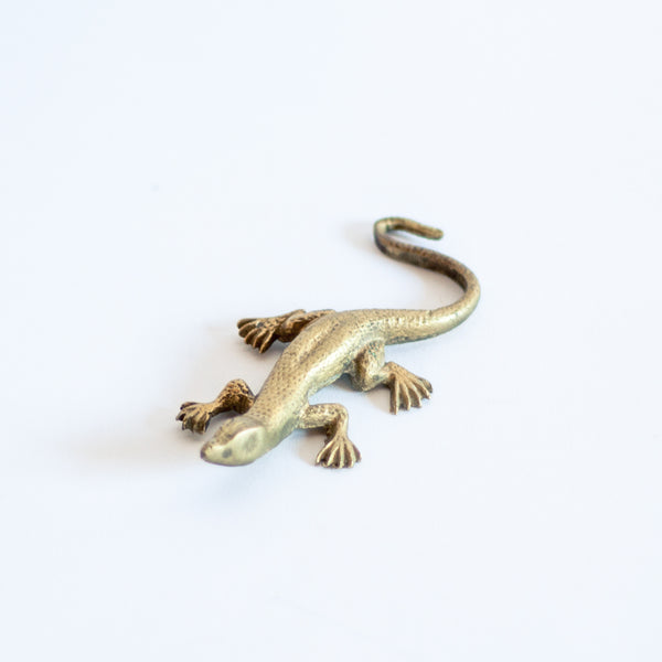 § Miniature Brass Lizard Figurine