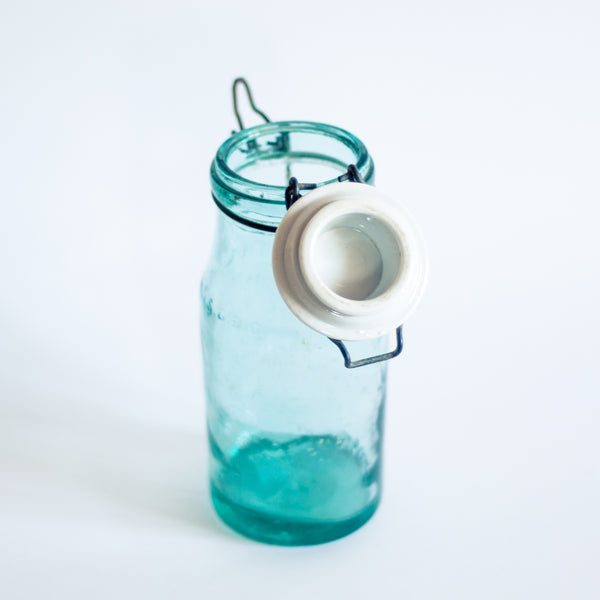 § Vintage French L'Ideale Canning Jar with Porcelain Lid (Rare)
