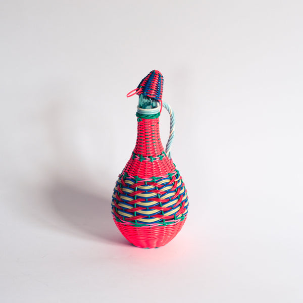 § 70s Retro Kitsch Viresa Scoubidou Decorative Bottle
