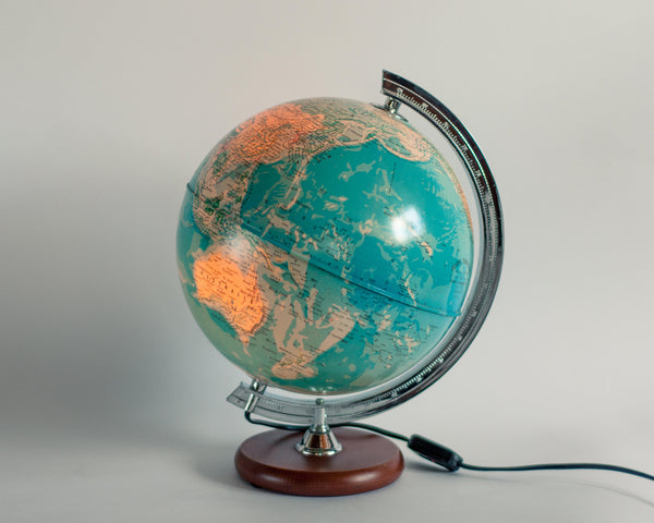 § Vintage Illuminated Globe Tecnodidattica (French)