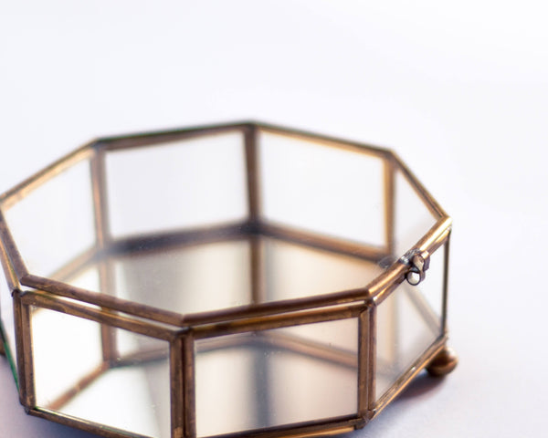 § Brass Octagonal Jewelry Box